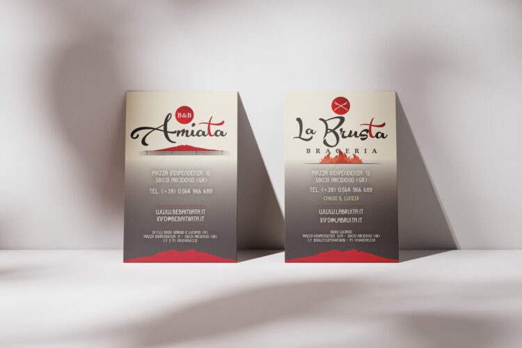 La Brusta e Amiata B&B biglietti da visita