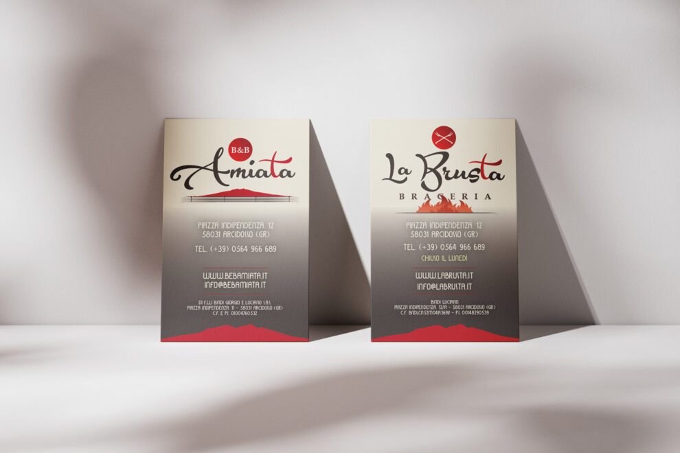 La Brusta e Amiata B&B biglietti da visita