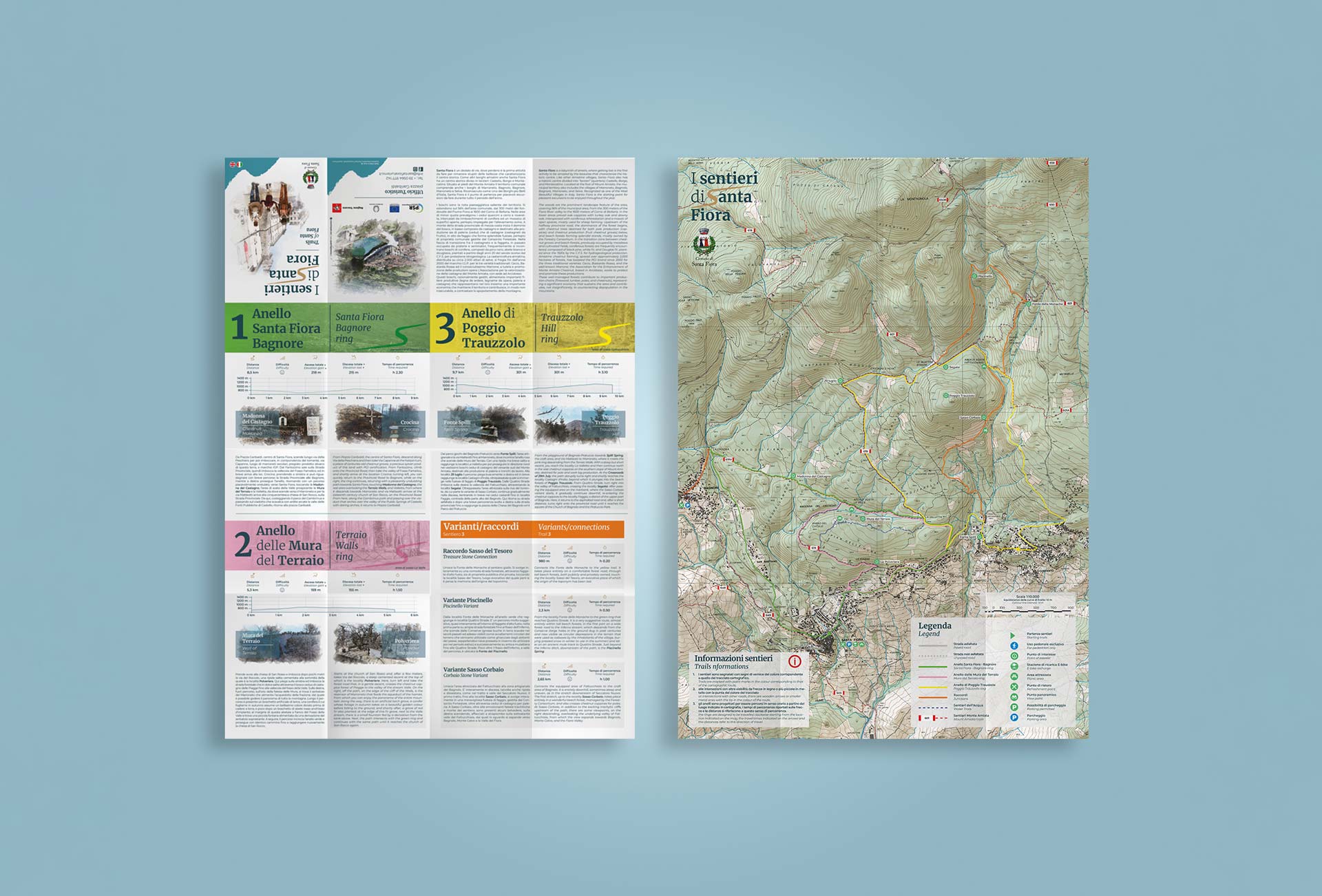 sentieri santa fiora cartina